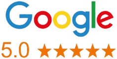 5.0 Google rating